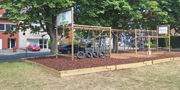 Houten klimconstructie